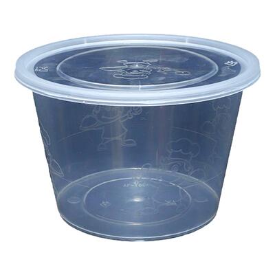 一次性餐盒圆形加厚带盖1000ml