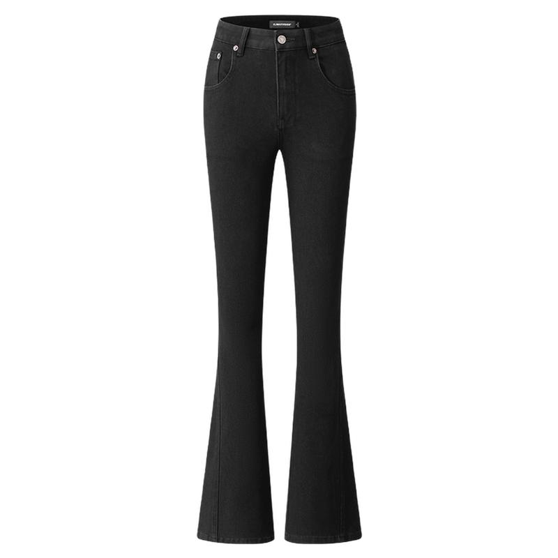 CLIMAX VISION四面高弹力/紧致塑形超模腿复古烟管小喇叭牛仔裤女