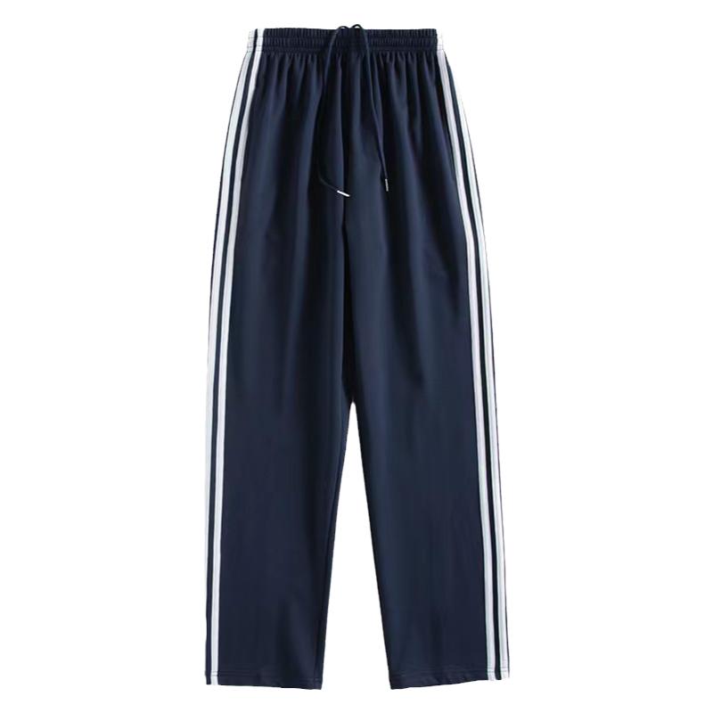 纯棉校服裤子一二杠冰丝夏季薄款