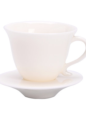 羊脂玉德化白瓷茶杯带耳防烫