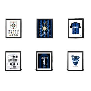 国米历史队徽款纪念相框 国际米兰周边礼品国米历史照片摆件礼物