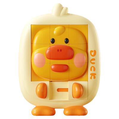 卡通动物华容道滑动拼图益智玩具