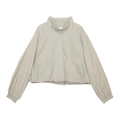 紫淑秋季专柜同款短款拉链风衣