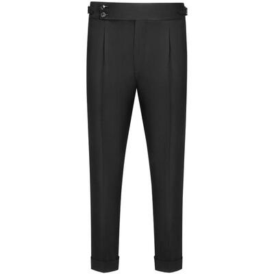 黑色休闲裤吉约蒙高腰夏季