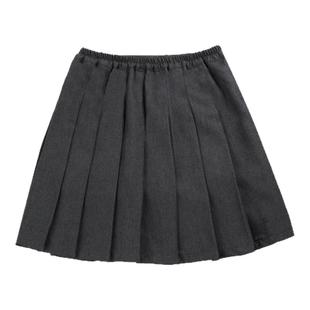 伊顿同款中小学生校服百折裙灰色夏西服裙中裤百褶裙防污防油春秋