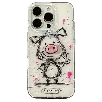 可爱立体鼻子猪猪苹果手机壳