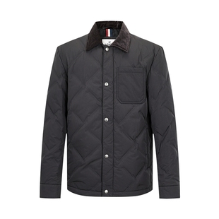 LONDA伦德马秋冬新款男士翻领羽绒服商务休闲百搭保暖菱形格外套