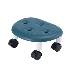 万向轮小凳子滑轮矮凳家用儿童学步塑料带轮子的小板凳美缝凳圆凳