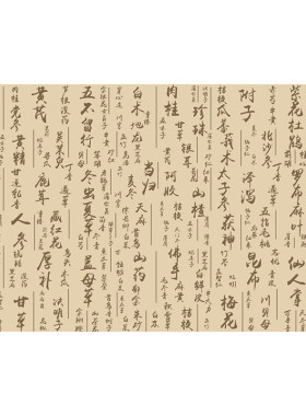 中药材名称中医文字墙纸