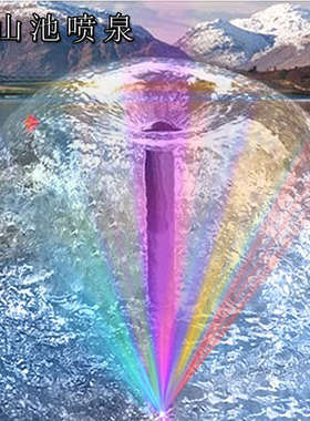 鱼池喷泉小型鱼缸小喷泉蘑菇头家用庭院装饰室外景观池小喷泉喷头