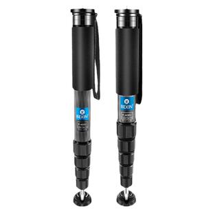 贝欣独脚架碳纤维33/36/40mm大管径轻便携专业单反摄像机录像机摄影液压阻尼云台三脚架单脚架独角架支架套装