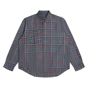 【年终福利】IN EXISTENCE存世 日本进口格纹拼接解构衬衫