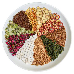 茯苓薏湿茶荷叶山楂玫瑰陈皮掉减祛脂称茶叶薏米芡实去湿养生茶包