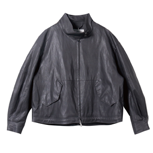 Jane express/简表达极简风素皮夹克宽松修身皮衣外套女CWT61003