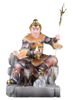 华光大帝二郎神杨戬神像装饰摆件