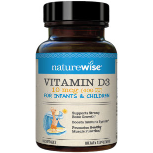 【直播】naturewise400iu阳光蓝d3婴幼儿童宝宝维生素vd3滴剂补钙