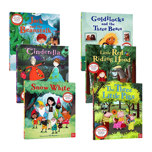 Fairy Tales 经典童话故事6册 杰克与豆茎/三只小猪/小红帽 儿童英语启蒙图画绘本 Nosy Crow Stories Aloud赠官方音频 英文原版