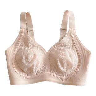 显胸小超薄款无痕大码内衣女大胸显小聚拢收副乳防下垂全罩杯文胸