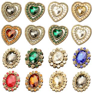 高级感钻扣复古风小香西装纽扣上衣女时尚毛衣扣子大衣装饰金属扣