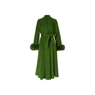 MD依诺【未闻花名】2025冬款显瘦百搭通勤设计感时尚羊毛大衣外套