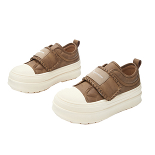 Aquascutum雅格狮丹1851百年品牌厚底女鞋时尚增高魔术贴休闲鞋子