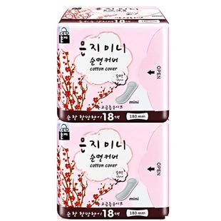 韩国进口恩芝迷你巾绵柔超薄亲肤迷你卫生巾日用姨妈巾正品旗舰店