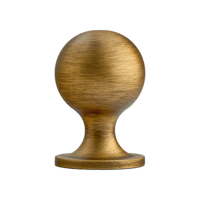 屿铜法式复古黄铜圆球柜门拉手