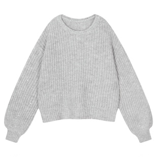 LOWRYS FARM毛衣女2025冬季新款潮流亮片设计感针织衫600406