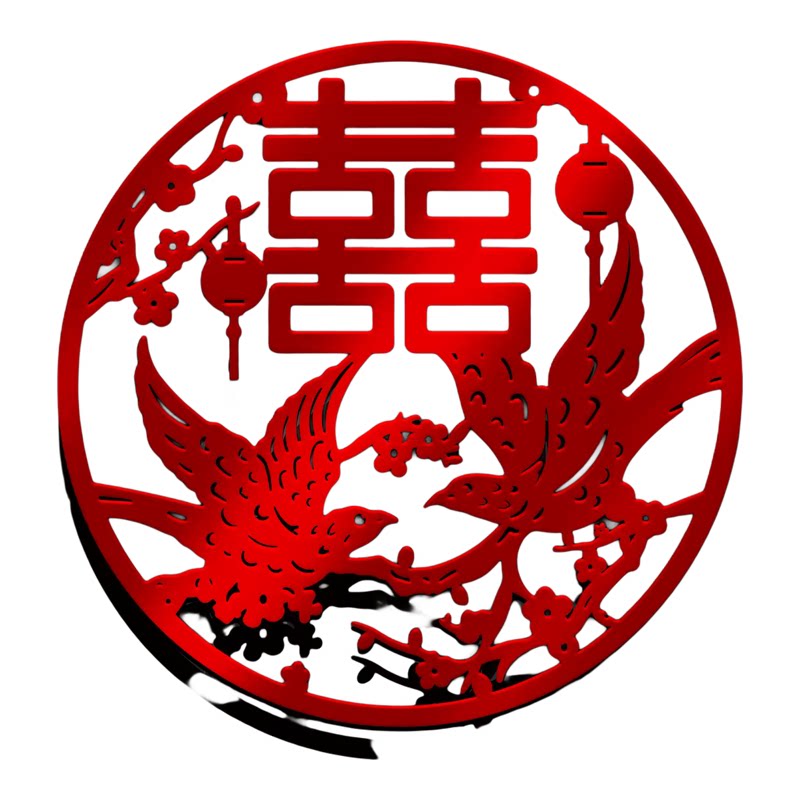 大号结婚喜字门贴婚房大门布置卧室门龙凤双囍字贴婚礼装饰用品