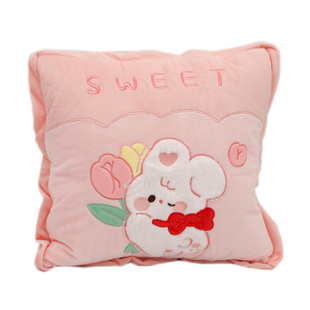 可爱抱枕被子两用办公室午睡女生睡觉专用枕头可收纳二合一毯子被