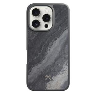 woodcessories适用于苹果iPhone16 pro max手机壳新款16pro石头手机壳magsafe磁吸壳全包防摔壳天然石头纹路
