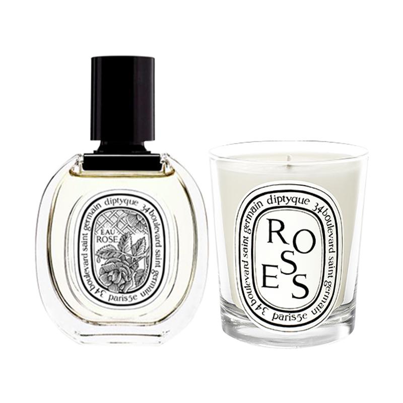 【双11限时加赠】Diptyque蒂普提克香水蜡烛礼盒淡香水50ml玫瑰