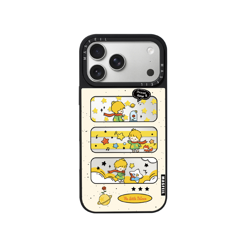 MASFEIL× 小王子星途适用iPhone17Promax手机壳新款ip15磁吸带支架苹果16Pro套Jo5镜面好看高级感13pm全包14