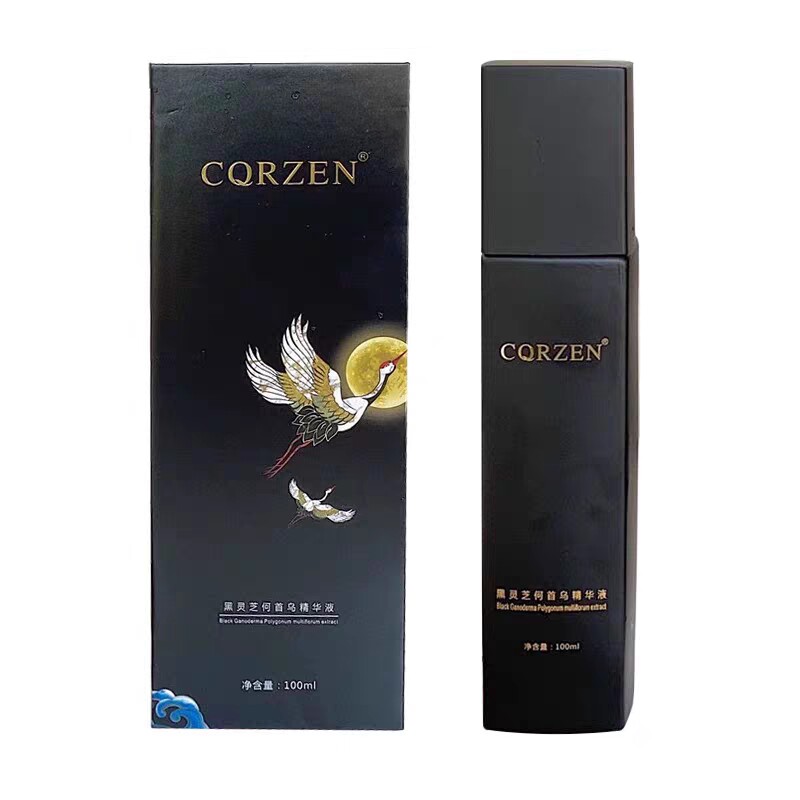 CQRZEN黑发博士乌发精华乳黑灵芝何首乌精华液官方正品旗舰店同款