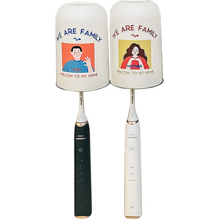 亲子不锈钢漱口杯牙刷置物架免打孔一家三口刷牙杯壁挂式牙刷架子