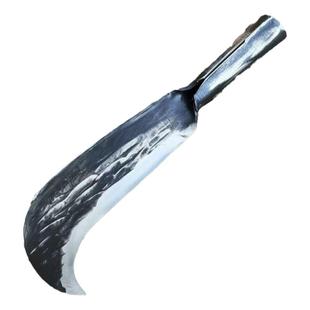 弹簧钢锻打弯刀镰刀农用砍柴刀高锰钢砍柴劈柴斧头砍割刀老式柴刀