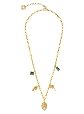 【明星同款】sunshifen Rainforest系列金色锆石项链礼物