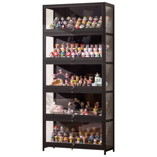 手办展示柜带锁亚克力透明痛柜适用乐高模型积木玩具包包收纳架子