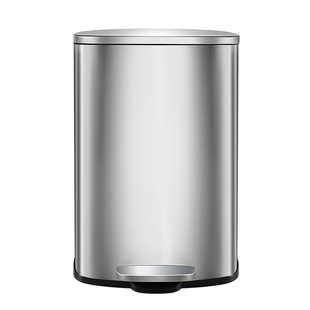 50L加厚不锈钢垃圾桶脚踏式商用酒店大堂垃圾桶大容量防臭带盖