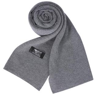 七匹狼围巾男士冬季羊毛针织高档保暖围脖送男友生日礼物纯色韩版