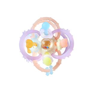 嫚熙曼哈顿手抓球牙胶婴幼儿防吃手神器咬胶小月龄宝宝可磨牙玩具