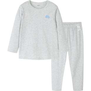 巴拉巴拉男童内衣套装中大童宝宝纯棉保暖秋衣秋裤儿童春秋女童冬