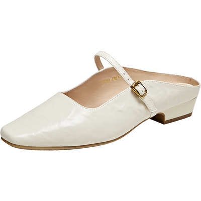 TATA他她凉鞋法式气质穆勒鞋女高跟拖鞋外穿拖鞋新款鞋子YRU02BH5