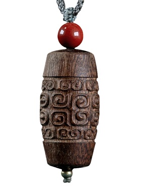 天然沉水级老料菩萨棋沉香挂坠女