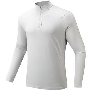 安踏零压T丨速干长袖t恤男士新款通勤针织衫训练跑步立领运动上衣