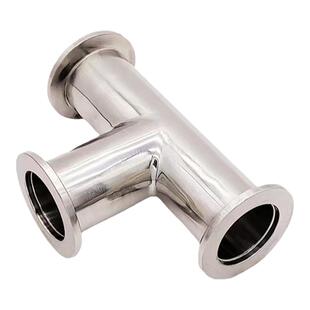 不锈钢真空KF快装卫生级三通内外抛光变径接头 KF10 16 25 40 50