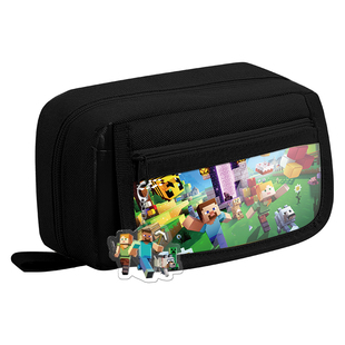 我的世界笔袋男孩2025新款小学生文具盒男孩款超火铅笔盒简约透明大容量高颜值小众不撞款铅笔袋初中生文具袋