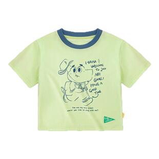 男童短袖T恤夏季女童体恤卡通洋气男宝夏装上衣透气t时髦儿童运动