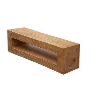 北欧实木长条凳床尾凳简约储物凳原木风换鞋凳民宿酒店装饰电视柜