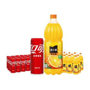 可口可乐330ml*24罐+果粒橙1.25L*12瓶